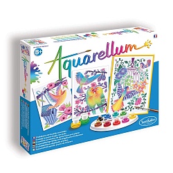 Акварельная раскраска – Птицы (SentoSpherE, 6395) - миниатюра